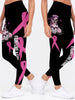 Skull Gift Pink Sugar Skull Girl Breast Cancer Awareness Premium Leggings
