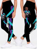 Multi-Color Ribbon Awareness Fight Like A Warrior Melanin Cancer Awareness Premium Leggings