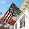 Irish Shop Irish By Blood American By Birth US FLag LN