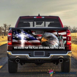 Gift For Christian Jesus Christ United We Stand Truck Tailgate Decal Sticker Wrap CM