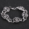 Gothic Skull Stainless Steel Charm Men Women Bracelet