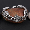 Gothic Skull Stainless Steel Charm Men Women Bracelet