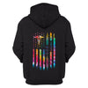 New Personalized  Tie Dye Flag A Caregiver US Unisex Size Hoodie