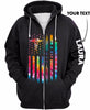 New Personalized Tie Dye Flag A DSP Hoodie US Unisex Size Hoodie