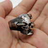 Vintage Titanium Skull Claw Ring
