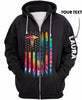 New Personalized  Tie Dye Flag An ER tech US Unisex Size Hoodie