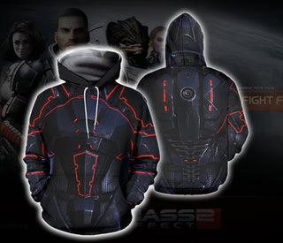 3D ME Printed Amour Hoodie 008 - designfullprint