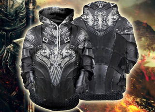 3D Knight Amor Printed Hoodie 003 - designfullprint