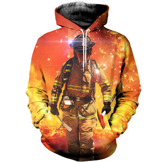 3D Firefighter Printed Hoodie 010 - designfullprint