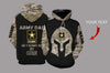 Skull Gift Gift For Army Gift For Dad Army Dad Skull Personalized Unisex Size Hoodie