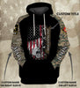 Gift For Army Personalized Double Sleeve Custom  Base Armed Force Unisex Size Hoodie