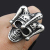 Rock Style Clown Hat Skull Ring