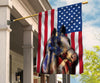 Gift For Horse Lover Horse American US Flag LN