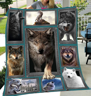 Gift For Wolf Lover Blanket HG Wolves In Native American Culture Wolf Indigenous
