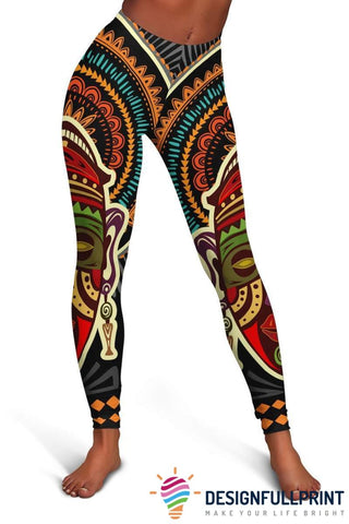 African Mask Art 5 Legging HG