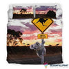 Australia Bedding Sets Koala Bed Kangaroo Sign Landscape Art Sets HG