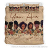 Black Pride God Says You Are Incredible Girls Empowerment Black Girls Black Women Bedding Sets