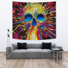 Colorful Abstract Skull Tapestry 001 - designfullprint