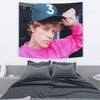 Justin Bieber Handsome In Pink Tapestry TTN