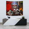 Rock Skull Maiden Tapestry 002 - designfullprint