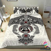 Gift For Viking Lover Fenrir Skoll Et Hati Valknut Raven Viking Housse De Couette Ensemble De Chambre À Coucher Viking Ensemble De Literie Viking HG