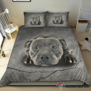 Black Pitbull Sleeping Bedding Set CH Gifts For Dog Lovers
