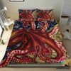 Schöne Red Octopus Bettwäsche Set HG