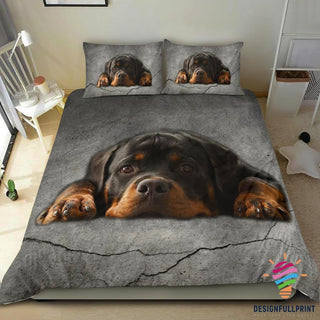 Parure de lit Rottweiler In Love Grey CH Gifts For Dog Lovers