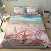 Summer Starfish And Shells On The Beach Bedding Set HG