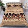 Black Pride God Says You Are Incredible Girls Empowerment Black Girls Black Women Bedding Sets