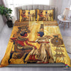 Gift For Egyptian Yellow Ancient Egypt Pharaoh Bedding Set Egyptian God