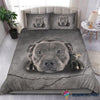 Black Pitbull Sleeping Bedding Set CH Gifts For Dog Lovers
