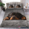 Rottweiler In Love Grey Bedding Set CH Gifts For Dog Lovers