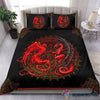 Gift For Dragon Lover Fire Phoenix And Dragon Bedding Set NH