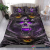 Skull Gift Purple Skull Bedding Set HG