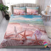 Summer Starfish And Shells On The Beach Bedding Set HG