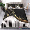 Gift For Music Lover Music Note Black And White Bedding Set HG Bedding aets bed spreads