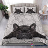 French bulldog Sleeping Bedding Set CH Gifts For Dog Lovers