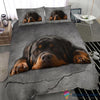 Rottweiler In Love Grey Bedding Set CH Gifts For Dog Lovers