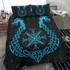 Gift For Viking Lover Gift For Dragon Lover Helm Of Terror Dragon Viking Duvet Cover Viking Bedroom Set Viking Bedding Set HG