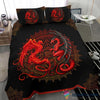 Gift For Dragon Lover Fire Phoenix And Dragon Bedding Set NH