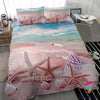 Summer Starfish And Shells On The Beach Bedding Set HG