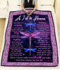 Blanket Dragonfly As I sit in heaven (Purple)