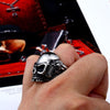 Stainless Steel Skull Gun Biker Ring