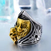 Clown Skull Design Biker Rings