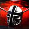 Cross Skull Stainless Steel Biker Ring