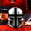 Cross Skull Stainless Steel Biker Ring