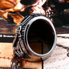 Stainless Steel Astronaut Punk Skull Rings