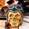 Stainless Steel Astronaut Punk Skull Rings