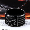 Men's Punk Biker Motorcycle Skull Skeleton Ring